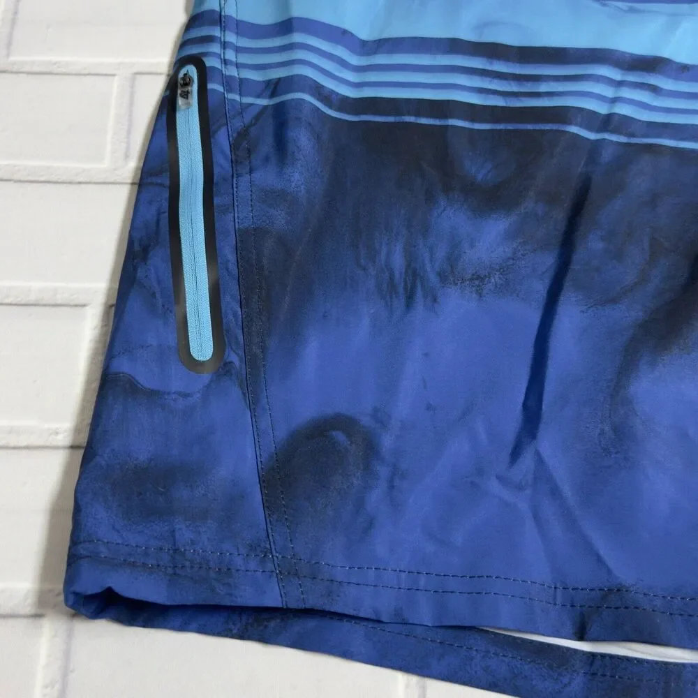 ZeroXposur Men's UPF 50+ Quick Dry Swim Trunks Navy Ibiza Size XXL - Picture 2 of 8